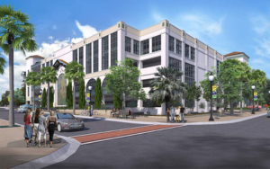 Rendering of CIty of SLO Cultural Arts District Parking Structure